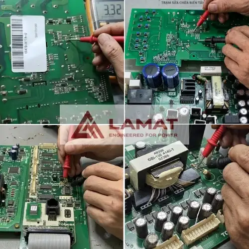 Kiểm tra board mạch biến tần