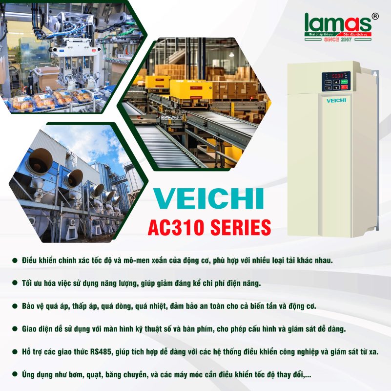veichi ac310 biến tần điều khiển vector