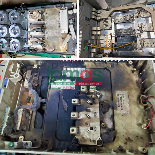 Biến tần bị cháy nổ