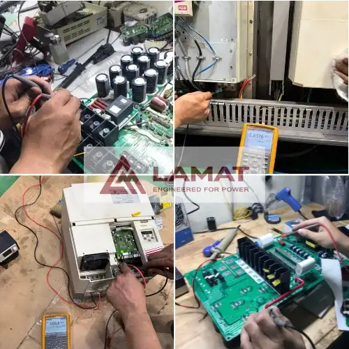 Kiểm tra board mạch và linh kiện trên biến tần