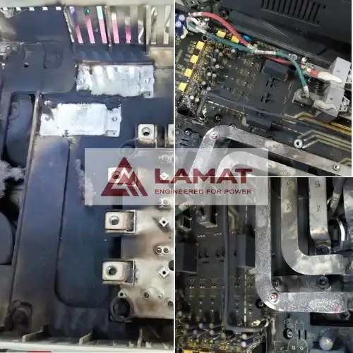 Linh kiện biến tần bị hư hỏng nặng