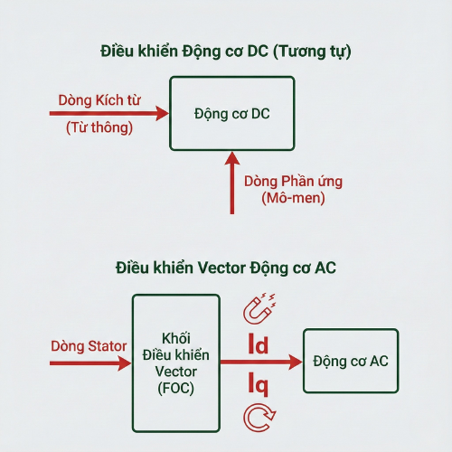 So sánh V/F và Vector Control