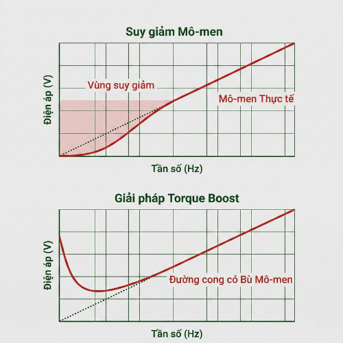 So sánh V/F và Vector Control