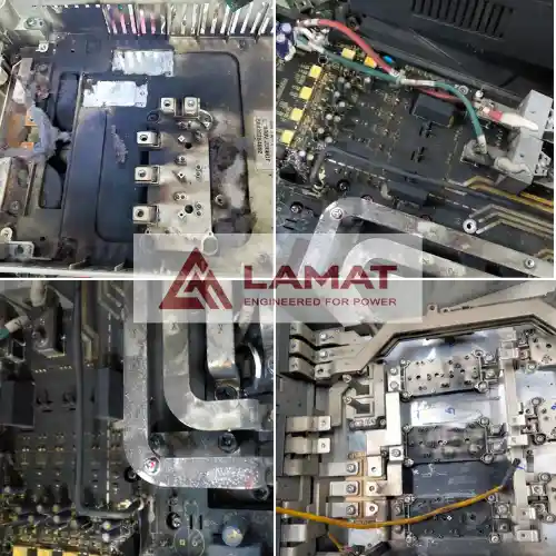 Linh kiện biến tần bị hư hỏng nặng