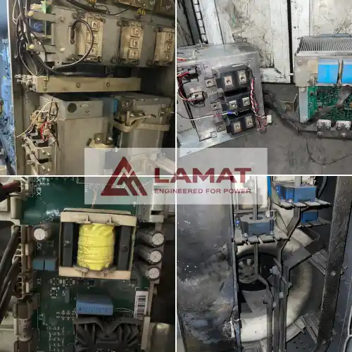 Linh kiện biến tần bị hư hỏng nặng